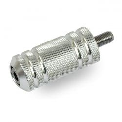 Knurled Aluminum Shift/Brake Peg. Polished Most H-D
