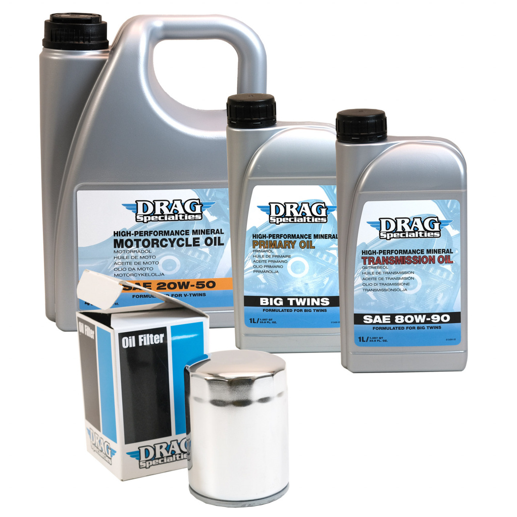 Servicekit Twin-Cam Drag Specialties (4L, Krom)