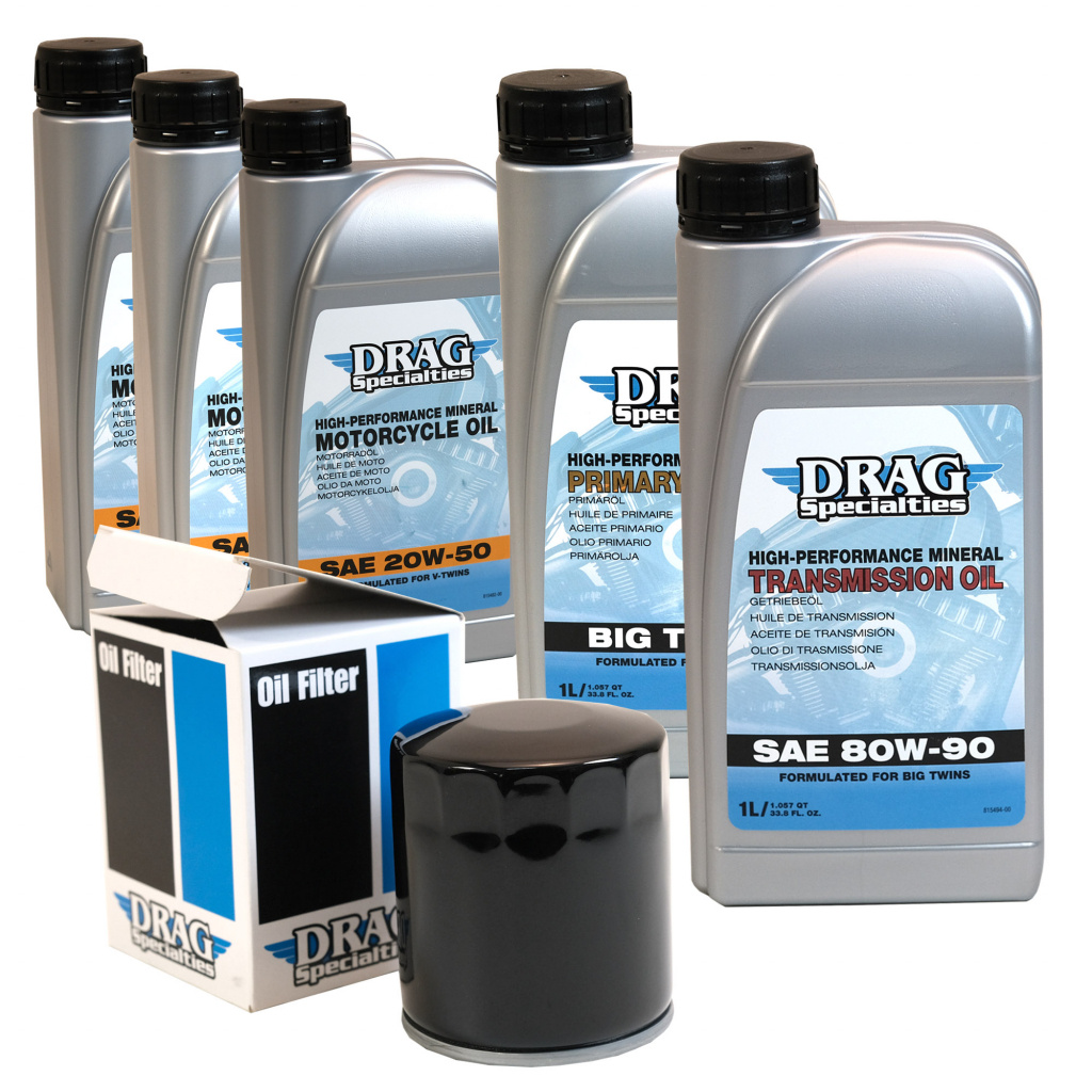 Servicekit Twin-Cam Drag Specialties (3L, Svart)