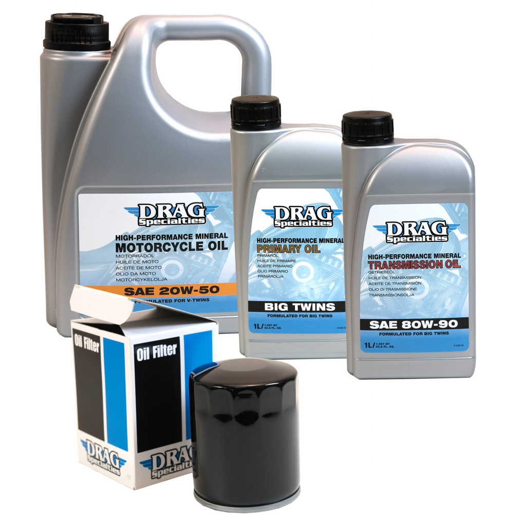 Servicekit Evo Drag Specialties (4L, Svart)