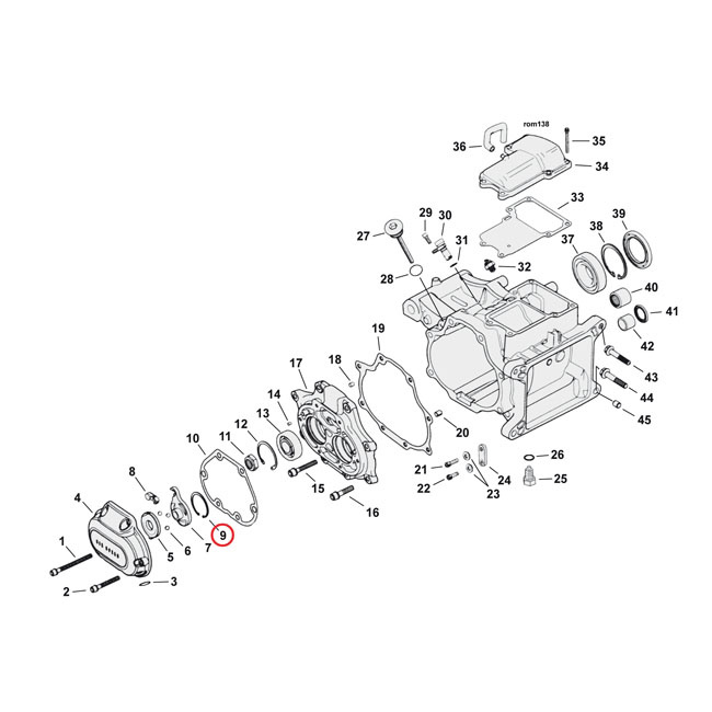 Retaining Rings, Clutch Ramp 87-21 B.T. With Mechanical Actuated Clutc