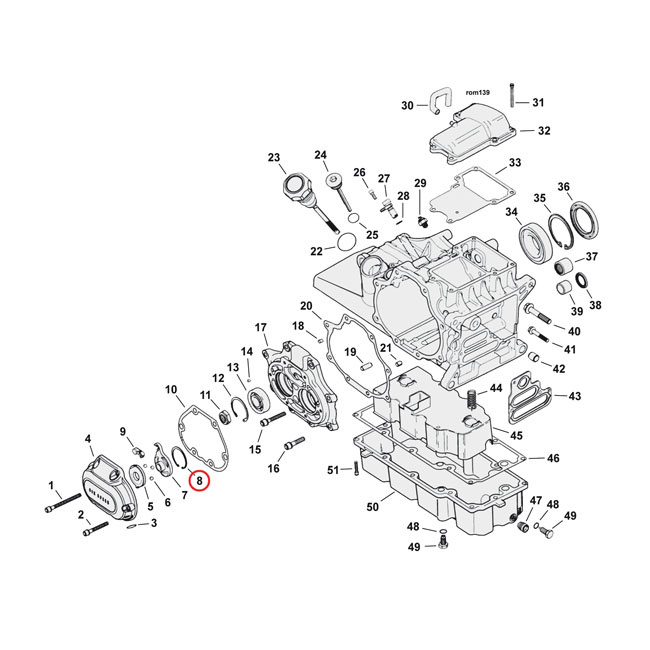 Retaining Rings, Clutch Ramp 87-21 B.T. With Mechanical Actuated Clutc