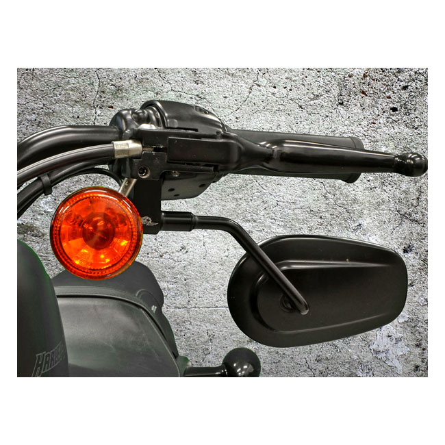 Free Spirits, Mirror Relocation Bracket Upside Down Many 65-Up H-D & C