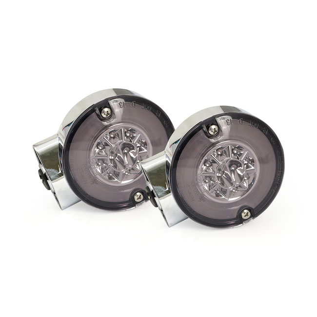 Ringers, Fl Led Taillight/Turn Signals. Rear. Chrome 99-13 Flst, 01-13