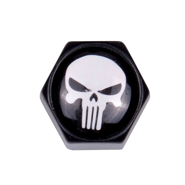 Trik Topz, Block Skull License Plate Mounts. Black Universal