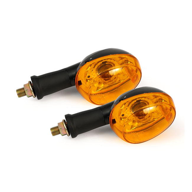 Barcelona, Turn Signals. Black. Large Universal