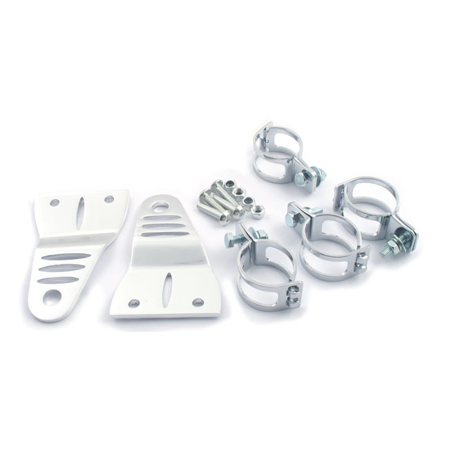 Striker, Slotted Side Mount Headlamp Bracket Assembly. Clear