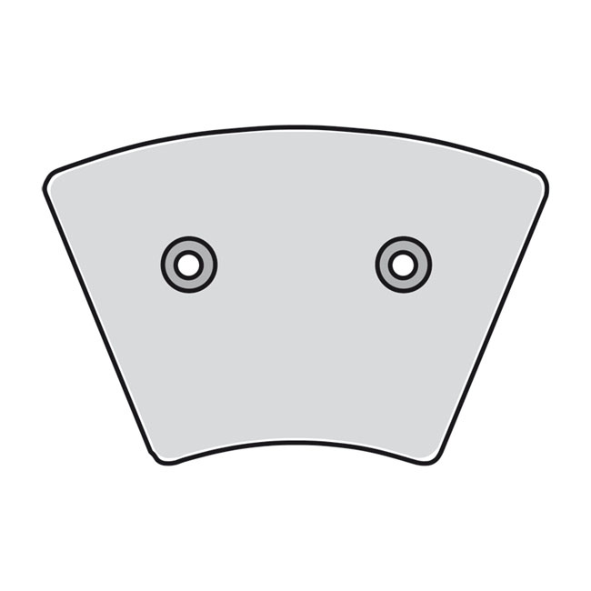 EBC, brake pad set. Organic Front: 74-77 XL, FX (NU)