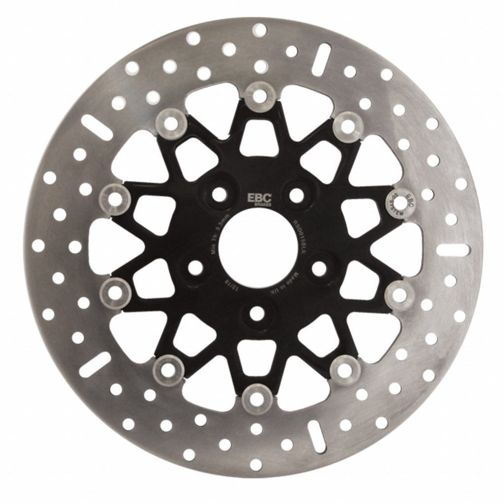 EBC, black floating rotor MOST up to 1999 H-D models  Rear