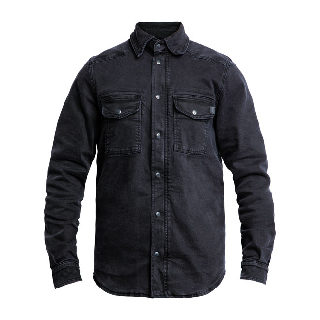 John Doe Motorshirt Xtm® Denim Black Male Size 4Xl