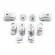 Handlebar Switch Cap Kit, Chrome 96-13 Flhtcu, Flhtk, Fltr, Fltru, 09-