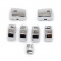 Handlebar Switch Cap Kit. Chrome 11-21 Softail (Excl. Flde, Flsb), 12-