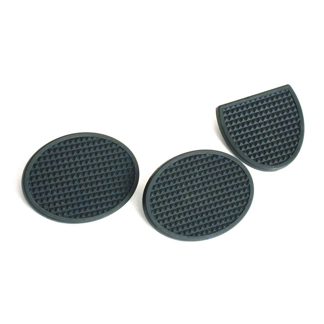 Brake & Clutch Pedal Pads Set. Black