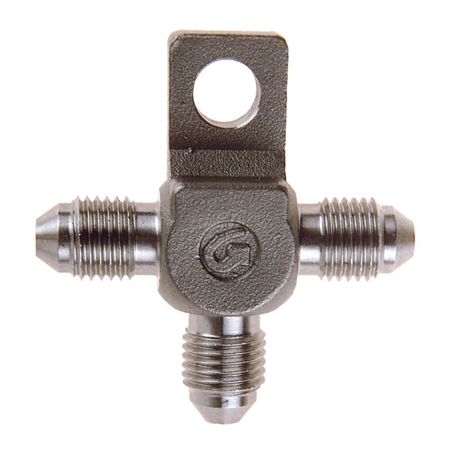 Goodridge T-Fitting, With Mount Tab. Ss