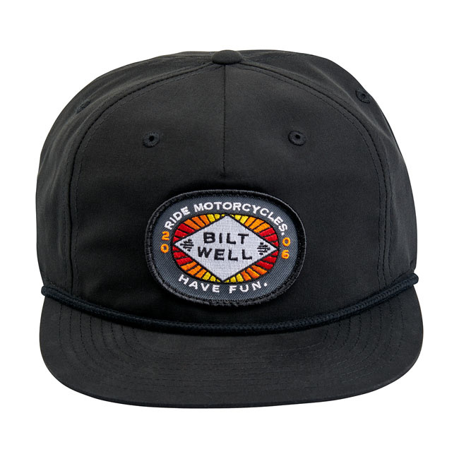 Biltwell biltwell rmhf 2 snap back cap black One size fits most