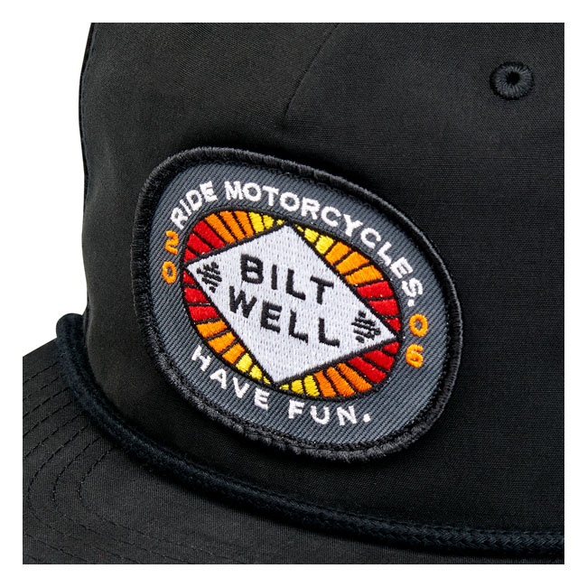 Biltwell biltwell rmhf 2 snap back cap black One size fits most