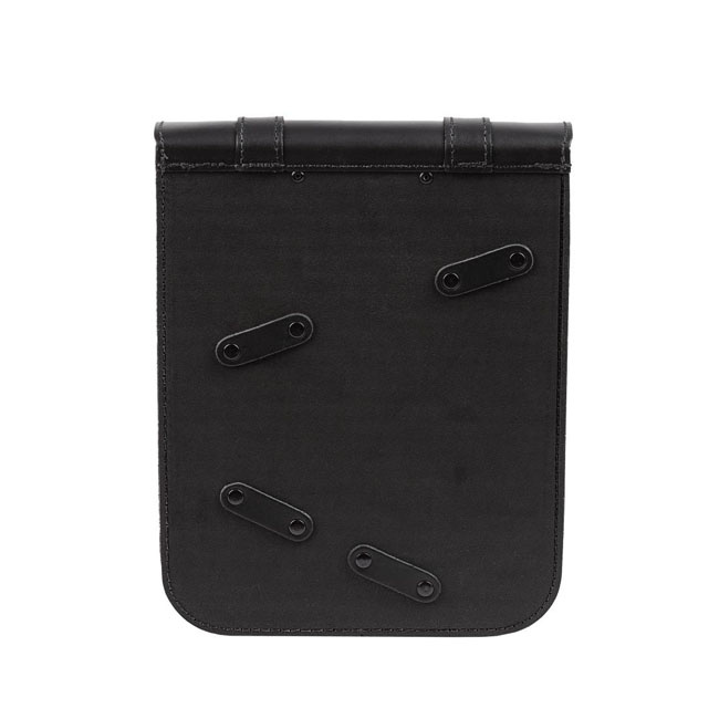 Ledrie, Full Leather Swing Arm Bag Left, 10 Liter. Black 84-17 Softail