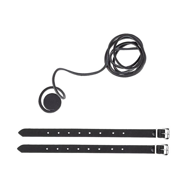 Ledrie, Leather Single Saddlebag, 18 Liter. Black Universal