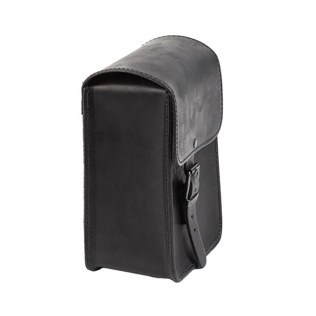 Ledrie, Full Leather Sissy Bar Bag. Black Universal