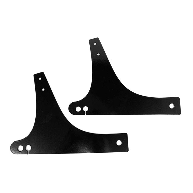 Westland Customs, Sissy Bar Side Plates. Black 91-17 Dyna