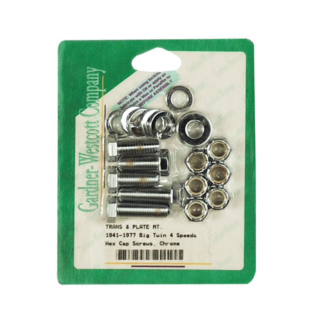 Gw, Transmission Mount Kit, Hex Head. Chrome 41-85 4-Sp B.T.