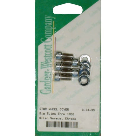 Allen bolt & washer set, starhub 36-66 Big Twin  5-piece kit