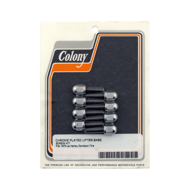 Colony, Tappet Block Mount Kit. Acorn, Chrome L76-99 B.T.(Excl. Tc)