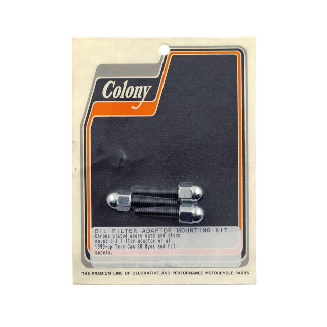 Colony Oil Filter Adapter Screw Kit 99-06 88 Inch Dyna, Touring