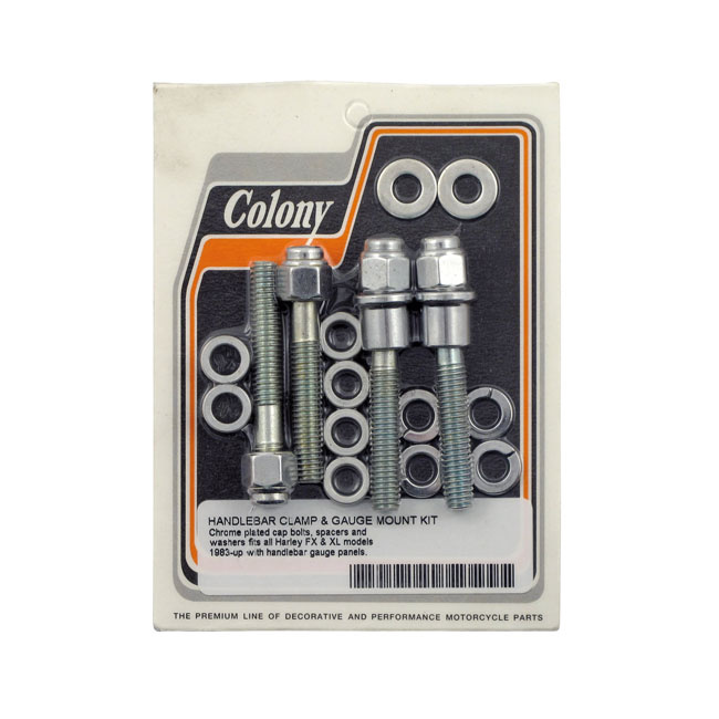 Colony Handlebar Clamp & Gauge Mount Kit 83-94 Fx Models