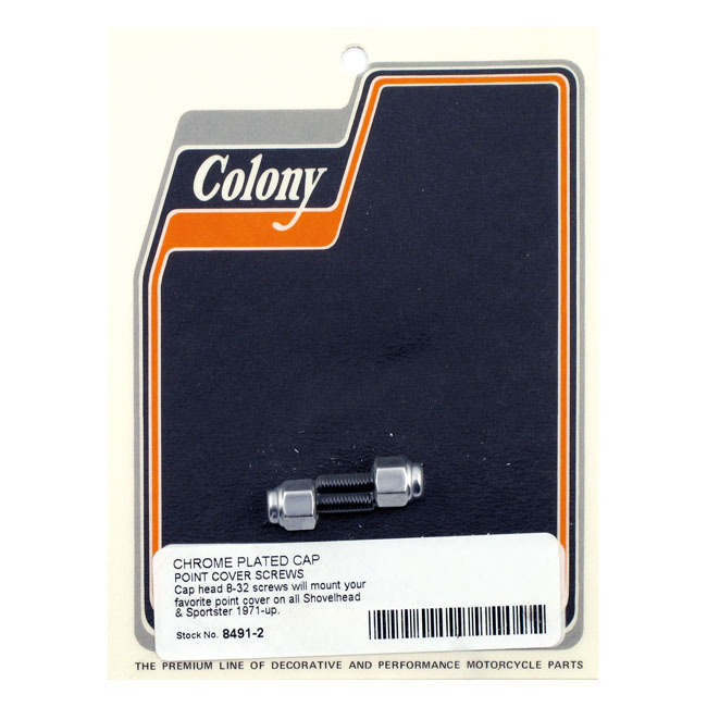 Colony, Point Cover Mount Kit. Cap Style, Chrome 70-99 B.T. (Excl. Twi