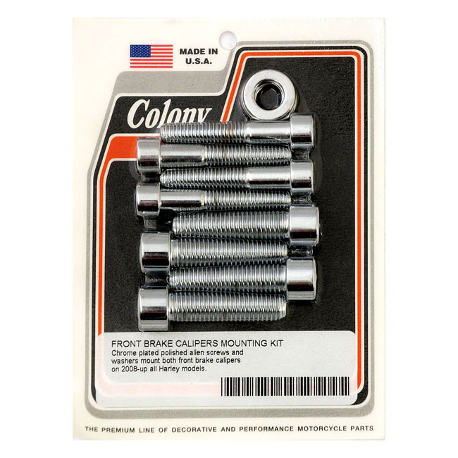 Colony Caliper Mount Bolt Kit 08-14 Softail, 08-17 Dyna