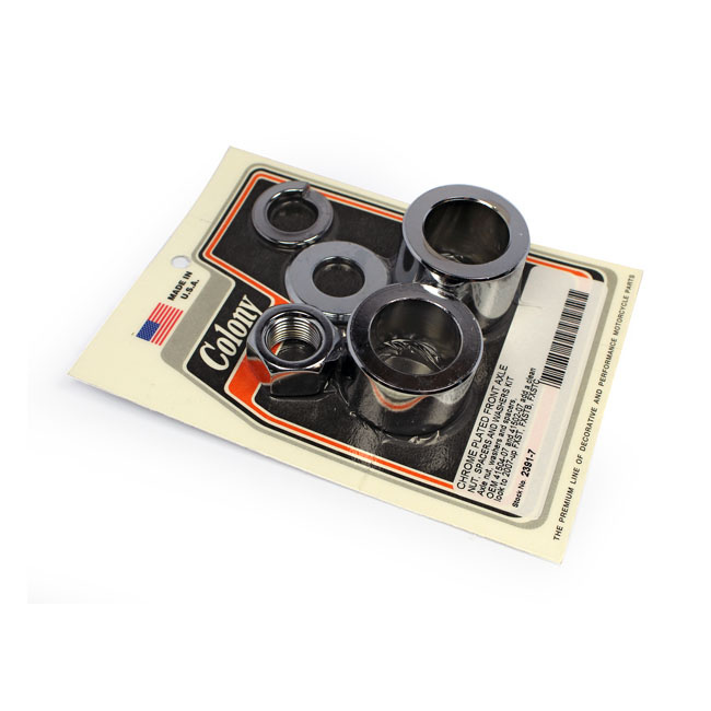 Colony Axle Spacer Kit Front, Smooth 07-15 Fxst/Fxstb/Fxstc