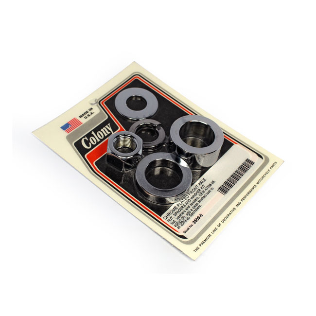 Colony Axle Spacer Kit Front, Smooth 08-21 Various Xl Sportster