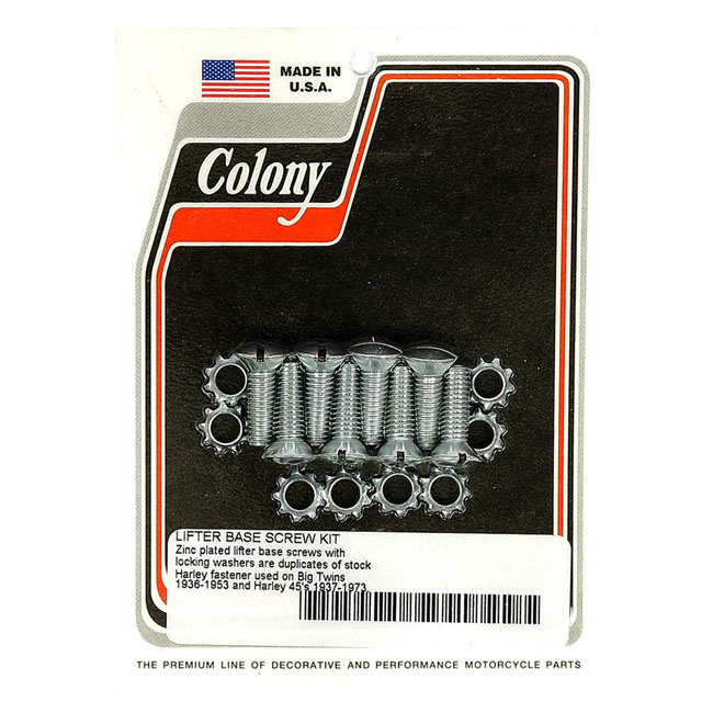 Colony, Tappet Block Mount Kit. Oem Style, Zinc 36-E53 B.T., 37-73 45