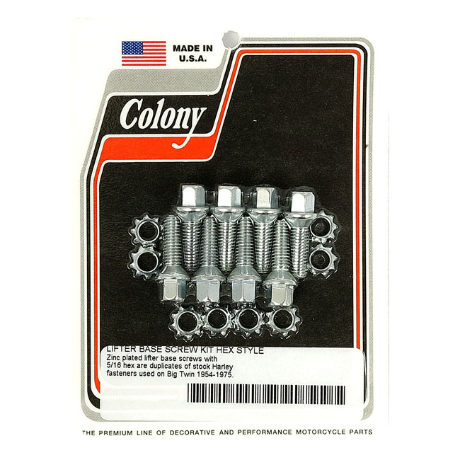 Colony, Tappet Block Mount Kit. Oem Style, Zinc L53-E76 B.T.