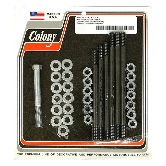 Colony Crankcase Bolt Kit 36-39 Knuckle