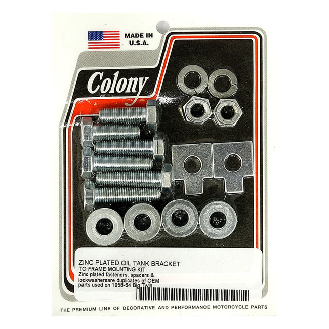 Colony Oil Tank Bracket-Frame Mount Kit 58-64 B.T.