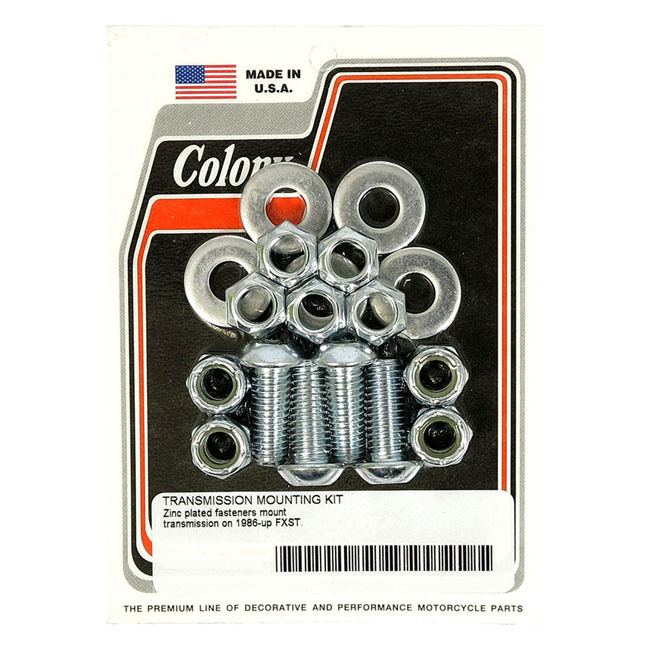 Colony, Transmission Mount Kit. Zinc 86-99 Fxst