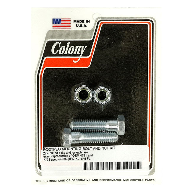 Colony Footpeg Mount Kit 69-Up B.T., Xl