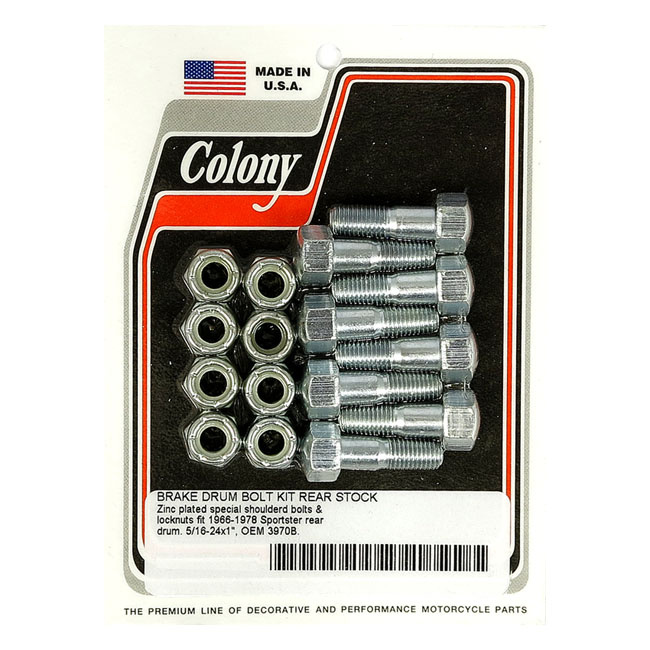 Colony Rear Brake Drum Mount Kit 52-78 K, Kh, Xl