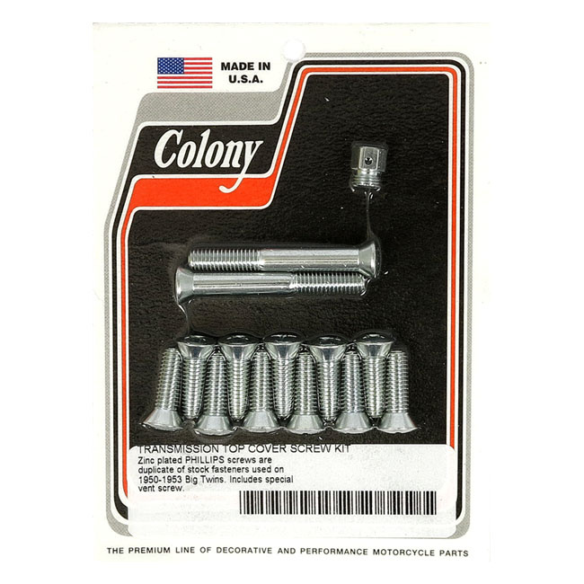 Colony Transm Top Cover Screw Kit 50-53 B.T.