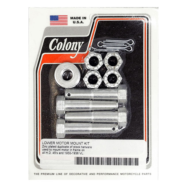 Colony Lower Motor Mount Kit Zinc 32-73 45