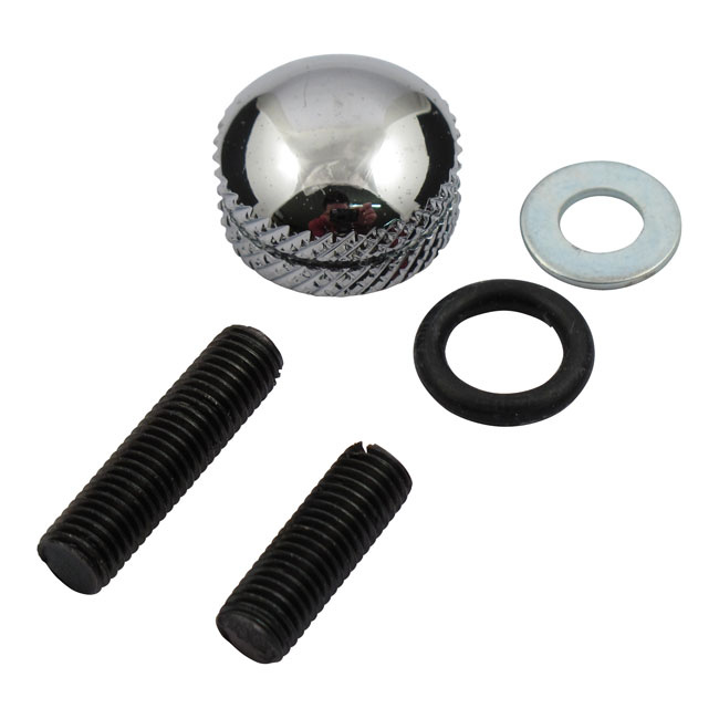 Seat Thumb Screw Kit 1/4-28. No Tab Cover Most 73-95 H-D Models