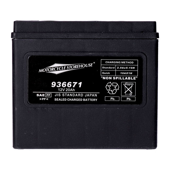 Mcs, Standard Series - Agm Sealed Battery. 12V, 20Ah. 320Cca Harley: 9