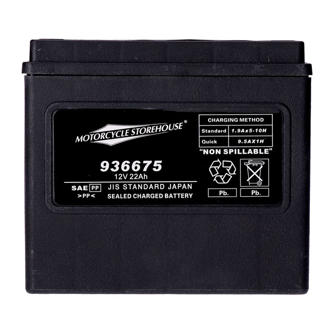 Mcs, Standard Series - Agm Sealed Battery. 12V, 22Ah. 325Cca 73-86 Fxe