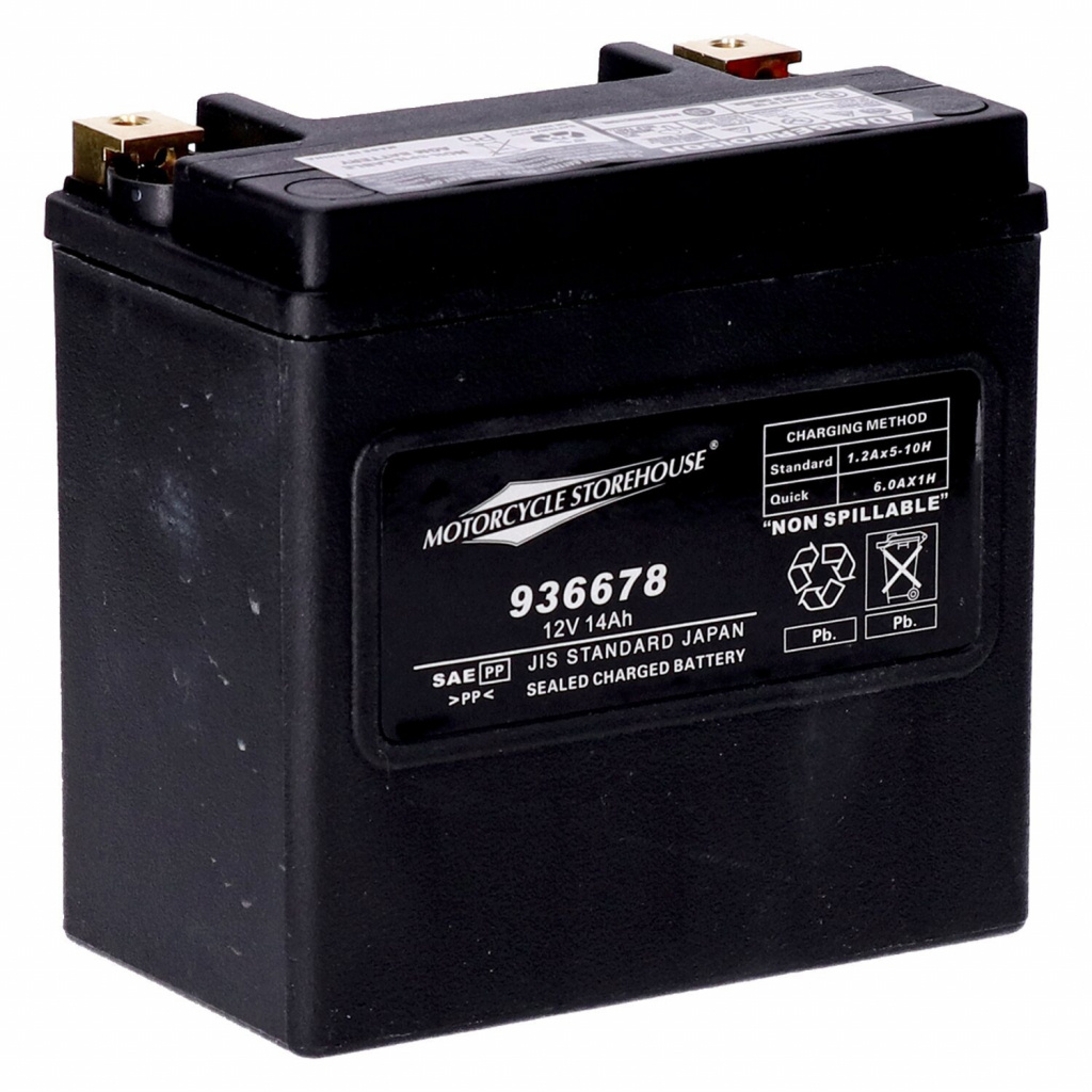 MCS, Standard Series - AGM sealed battery. 12V, 14Ah. 240CCA 02-06 V-R