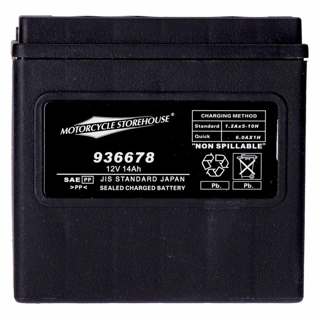 MCS, Standard Series - AGM sealed battery. 12V, 14Ah. 240CCA 02-06 V-R