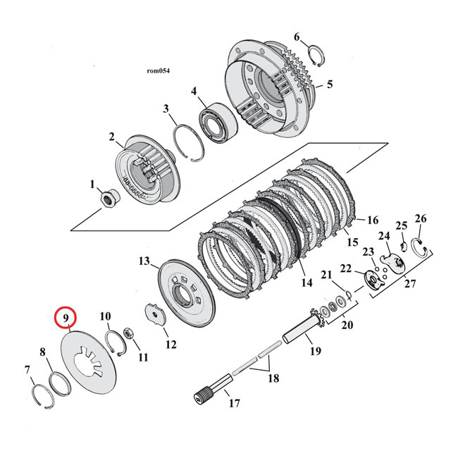 Barnett, Diaphragm Clutch Spring. Heavy Duty 90-97 B.T., 91-03 Xl, All