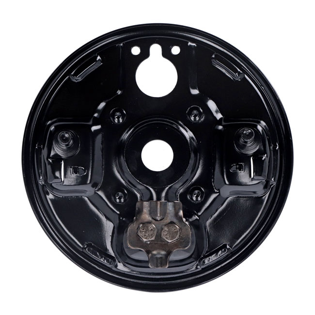 Rear Hydraulic Brake Backing Plate, Black 63-72 B.T.