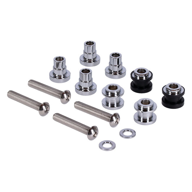 MCS, docking hardware kit. Chrome 18-24 FLDE, FLHC, FLHCS, FLSL, FXBB,